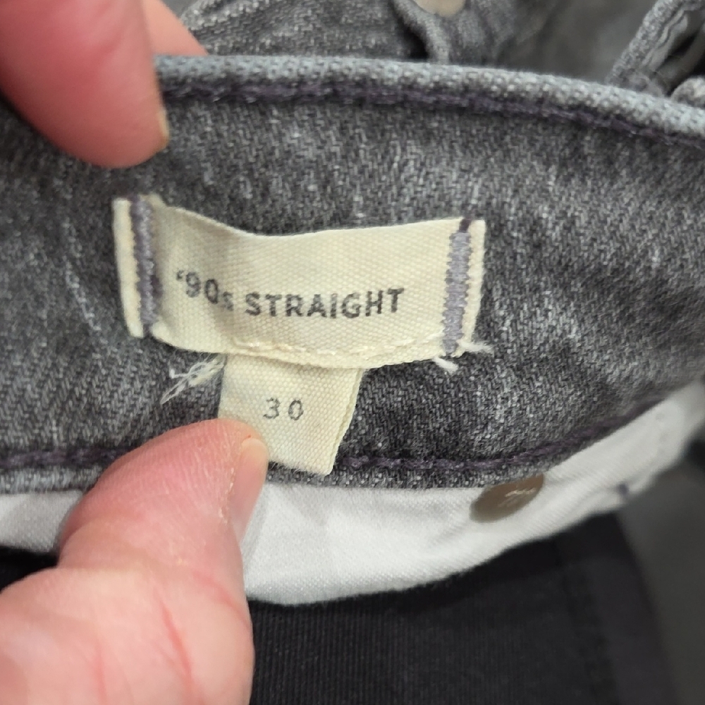 Madewell Charcoal Denim Jeans - Picture 4 of 5